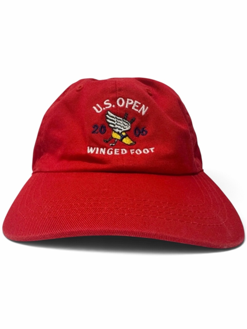 2006 US Open Winged Foot Ahead Vintage Golf Hat Red Strapback